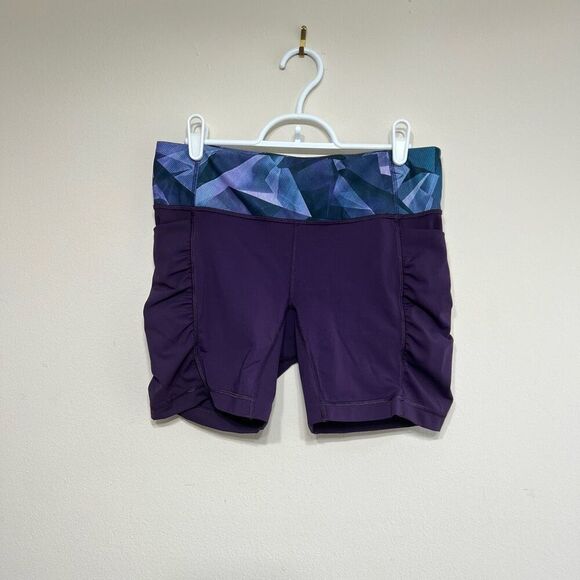 Lululemon Purple Speed Track Shorts 8 Biker Shorts Athletic - Picture 1 of 8